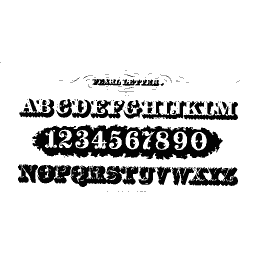 Fancy letter alphabet