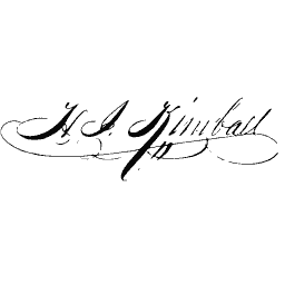 Signature in script hand