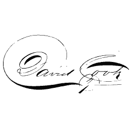 Engraved script signature