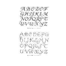 Lombardic capital alphabet 01