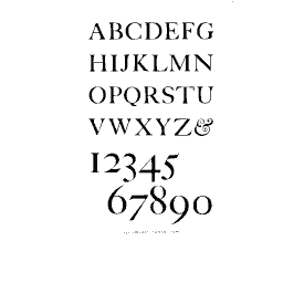 Roman capitals with numerals
