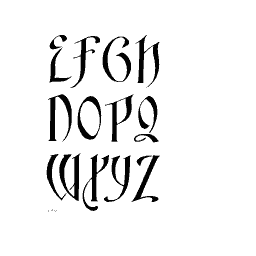 Art nouveau display capitals