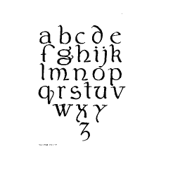Pointed gothic lowercase