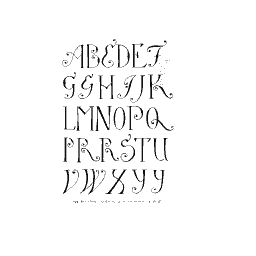 Flourished open capitals