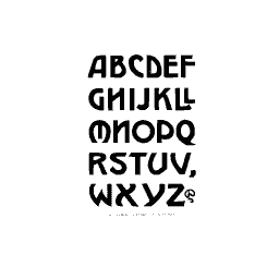 Bold rounded capitals 01