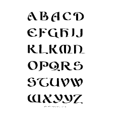 Bold display capitals