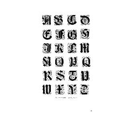 Small ornamented blackletter capitals
