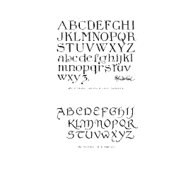Roman capitals and lowercase 01
