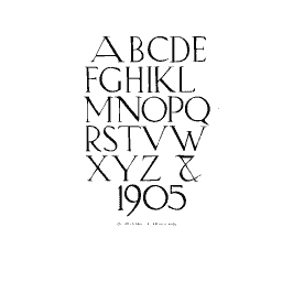 Modern roman capitals