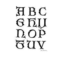 Large rounded uncials