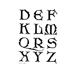 Heavy roman capitals