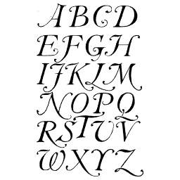 Light italic capitals