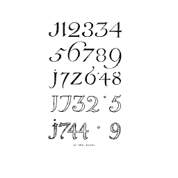 Numeral date rows