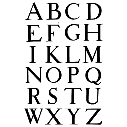 Even roman capitals