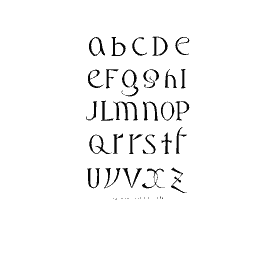 Soft rounded lowercase
