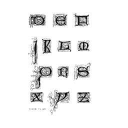 Small foliate initials