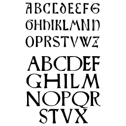 Light and bold capital pair