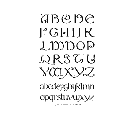 Uncial capitals with lowercase