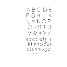 Plain text alphabet