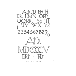 Capitals with roman numerals
