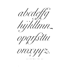 Fine italic lowercase