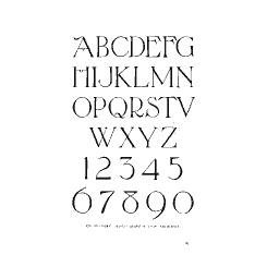 Roman capitals and numerals 01