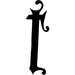 Solid blackletter I