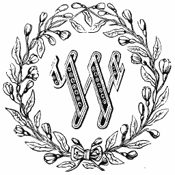 Wreathed monogram 01