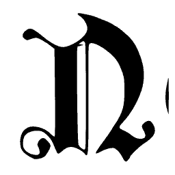 Blackletter N