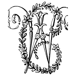 Wreathed U monogram