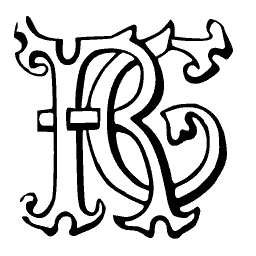 Interlaced R monogram