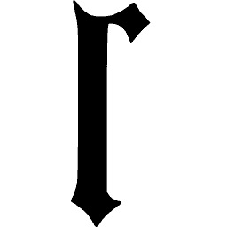 Blackletter r