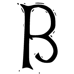 Blackletter B 01