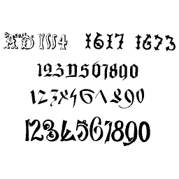 Medieval numerals 01