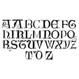 Lombardic capitals with variants