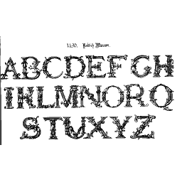 Roman capitals with foliage