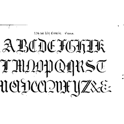 German gothic capitals