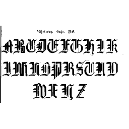 Gothic manuscript capitals
