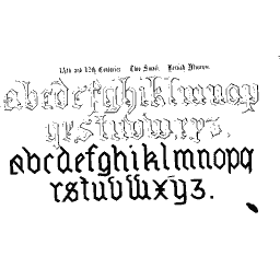Small lombardic lowercase - The Book of Ornamental Alphabets, Ancient and Medieval - 1862