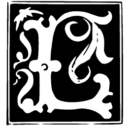 Foliate Block Initial E