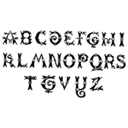 Banded lombardic capitals