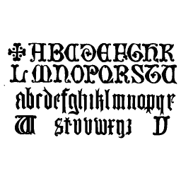 Lombardic capitals and lowercase
