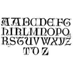Lombardic capitals with variants