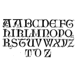 Lombardic capitals with variants