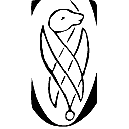 Bird in a shield initial