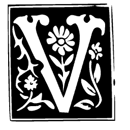 Floral V panel