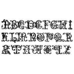 Metal ornamental capital alphabet