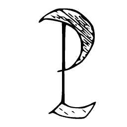 Outlined P 02