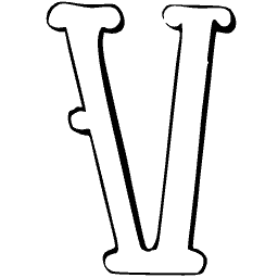Outlined V