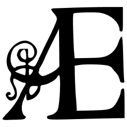 Ornate AE ligature